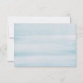 Carte De Remerciements Coastal Wedding | Elegant Script Nautical Blue (Dos)