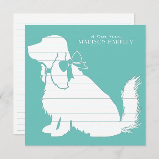 Carte De Remerciements Cocker Spaniel Chien Chien Puppy (Devant / Derrière)