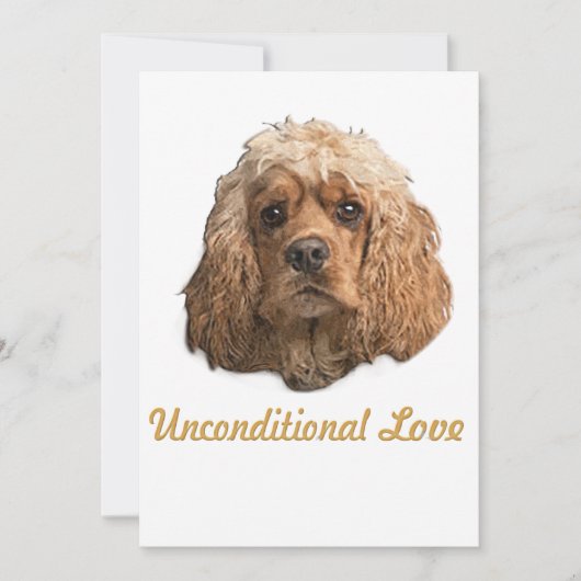 Carte De Remerciements cocker Spaniels (Devant)