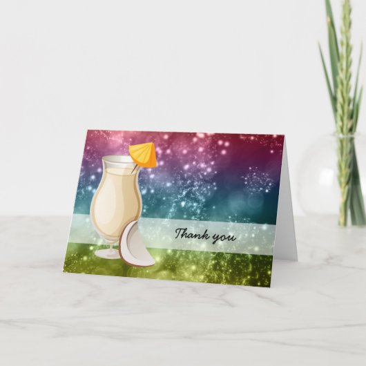 Carte De Remerciements Cocktails (Devant)