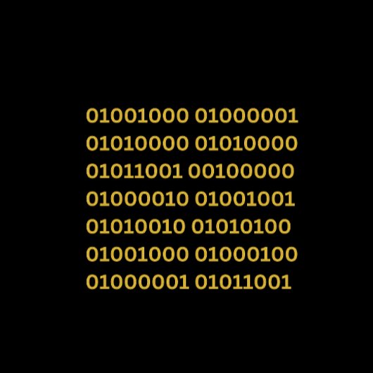 Carte De Remerciements Code binaire