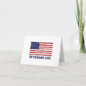 Carte De Remerciements Code de jour et de morse des vétérans (Devant)