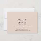 Carte De Remerciements Code QR logo des médias sociaux petite entreprise  (Dos)