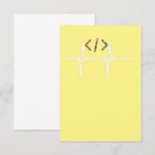 Carte De Remerciements Coders Funny | Codage du programmeur de logiciel i (Devant / Derrière)