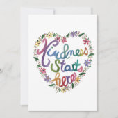 Carte De Remerciements Coeur (Devant)