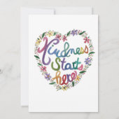 Carte De Remerciements Coeur (Dos)