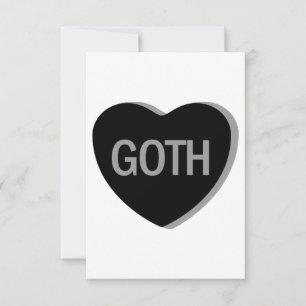Carte De Remerciements Coeur de bonbons - Goth