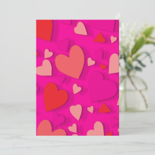 Carte De Remerciements Coeur de papier décoratif 2