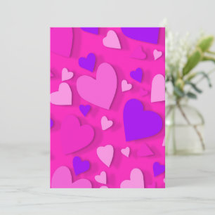 Carte De Remerciements Coeur de papier décoratif 8