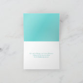 Carte de remerciements Coeur de Parties scintillan (Intérieur)