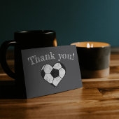Carte De Remerciements Coeur de tableau de football