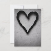 Carte De Remerciements Cœur en reste, N° 01 (Devant)