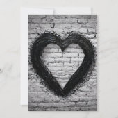 Carte De Remerciements Coeur gauche, no 02 (Devant)