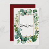 Carte De Remerciements "Coeur gracieux : Une note de remerciement" (Devant / Derrière)