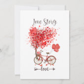 Carte De Remerciements coeur rouge pour ma valentine (Dos)