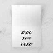 Carte De Remerciements Coeurs de filles tendance Valentine (Intérieur)