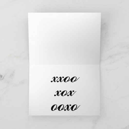 Carte De Remerciements Coeurs de filles tendance Valentine (Intérieur)