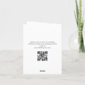 Carte De Remerciements Coeurs de mariage tout simplement élégants Simple  (Dos)