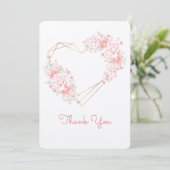 Carte De Remerciements Coeurs précieux (Debout devant)