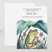 Carte De Remerciements Coffre-fort dans les bras de maman (Devant / Derrière)