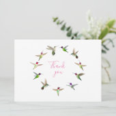 Carte De Remerciements Colibri (Debout devant)