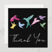 Carte De Remerciements Colibri (Devant / Derrière)