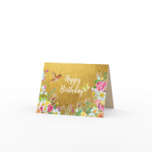 Colibri floral Or Opulence