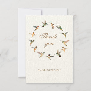 Carte De Remerciements Colibri personnalisé