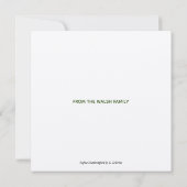 Carte De Remerciements Colibri roux (Dos)