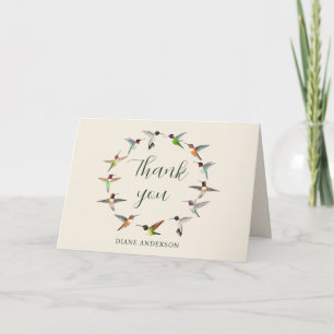 Carte De Remerciements Colibri sur mesure en Amérique du Nord