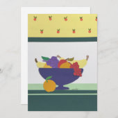 Carte De Remerciements Collage de fruits abondants (Devant / Derrière)