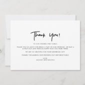 Carte de remerciements Collage photo du jour du ma (Dos)