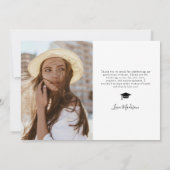 Carte De Remerciements Collage photo élégant de remerciement pour la remi (Dos)