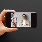 Carte De Remerciements Collage photo moderne Graduation