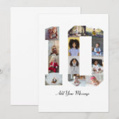 Carte De Remerciements Collage photo numéro 10 (Devant / Derrière)