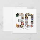 Carte De Remerciements Collage photo numéro 30 (Devant / Derrière)