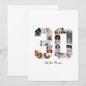 Carte De Remerciements Collage photo numéro 30 (Devant / Derrière)