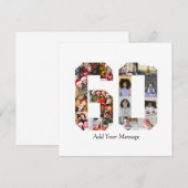 Carte De Remerciements Collage photo numéro 60 (Devant / Derrière)