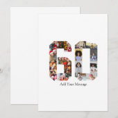 Carte De Remerciements Collage photo numéro 60 (Devant / Derrière)