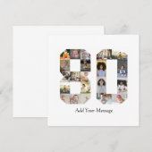 Carte De Remerciements Collage photo numéro 80 (Devant / Derrière)