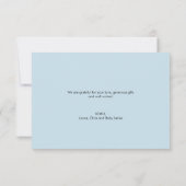 Carte De Remerciements Collage photo personnalisé Baby shower Dusty Blue (Dos)