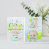 Carte De Remerciements Collage photo pour enfants modernes (Debout devant)