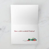 Carte De Remerciements Collection Chaos de Noël : Leopard (Intérieur)