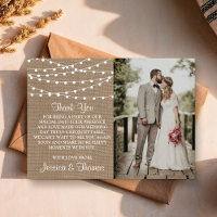 Collection de Mariages Rustic Burlap