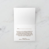 Carte De Remerciements Collection de Mariages Rustic Kraft (Intérieur)