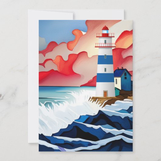 Carte De Remerciements Collection phare (Devant)