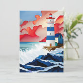 Carte De Remerciements Collection phare (Debout devant)