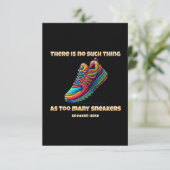 Carte De Remerciements Collectionneur de baskets (Debout devant)