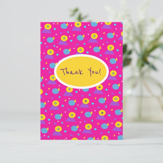 Carte De Remerciements Coloré (Debout devant)