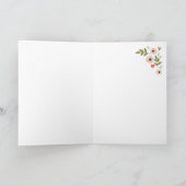 Carte De Remerciements Coloré Floral Valentine (Intérieur)